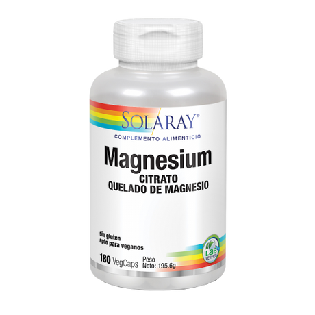 Magnesio · Solaray · 180 cápsulas