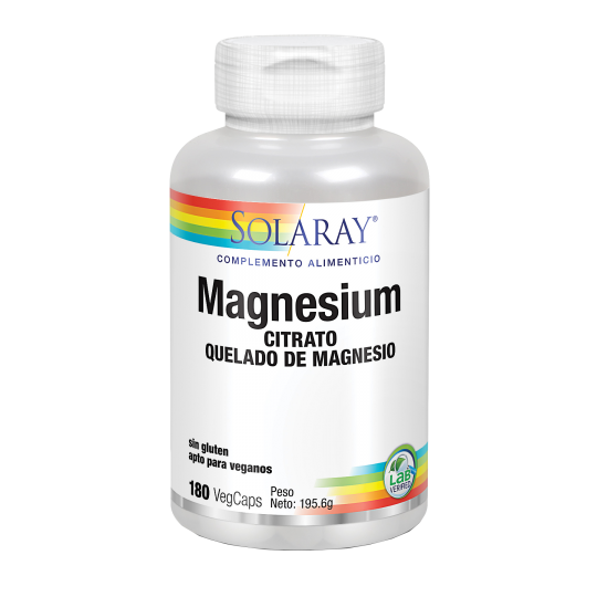 Magnesio · Solaray · 180 cápsulas