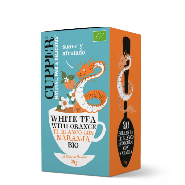 Té Blanco con Naranja BIO · Cupper · 20 filtros