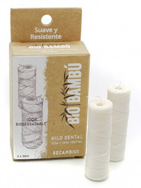 Recambios Hilo Dental Seda Natural · BioBambú