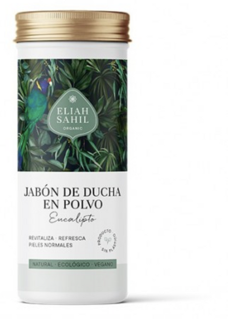 Jabón de Ducha en Polvo Eucalipto · Eliah Sahil · 90 gramos