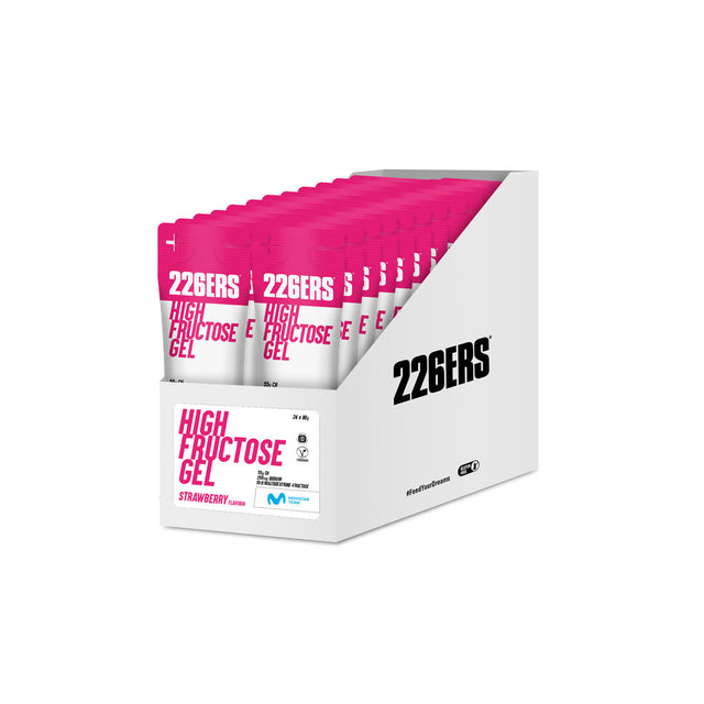 Pack High Fructose Gel Fresa · 226ERS · 24×80 gramos