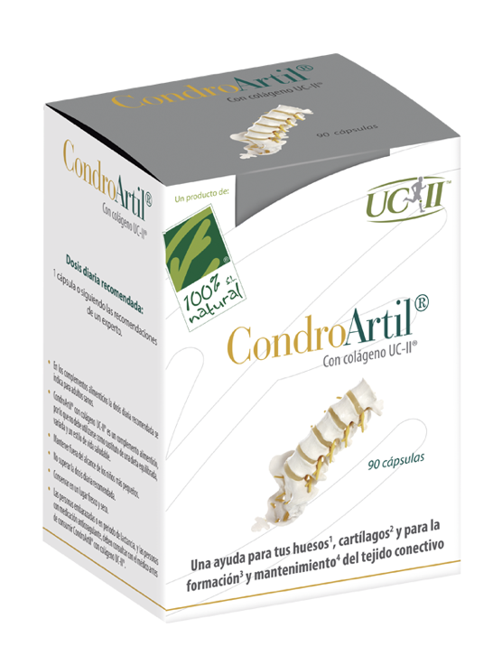 CondroArtil con UC-II® · 100% Natural · 90 cápsulas
