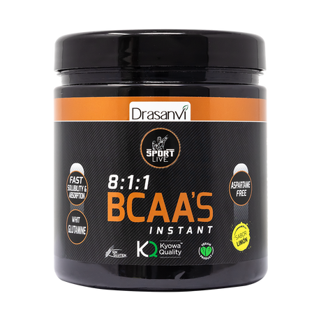 BCAA'S + Glutamina - Sabor Limón · Drasanvi · 275 gramos