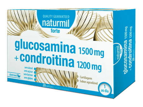 Glucosamina + Condroitina Forte · Naturmil · 20 ampollas