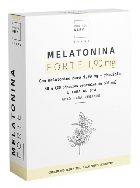 Melatonina Forte 1,90 mg · Herbora · 30 cápsulas