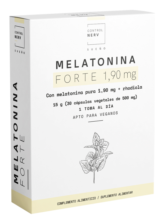 Melatonina Forte 1,90 mg · Herbora · 30 cápsulas