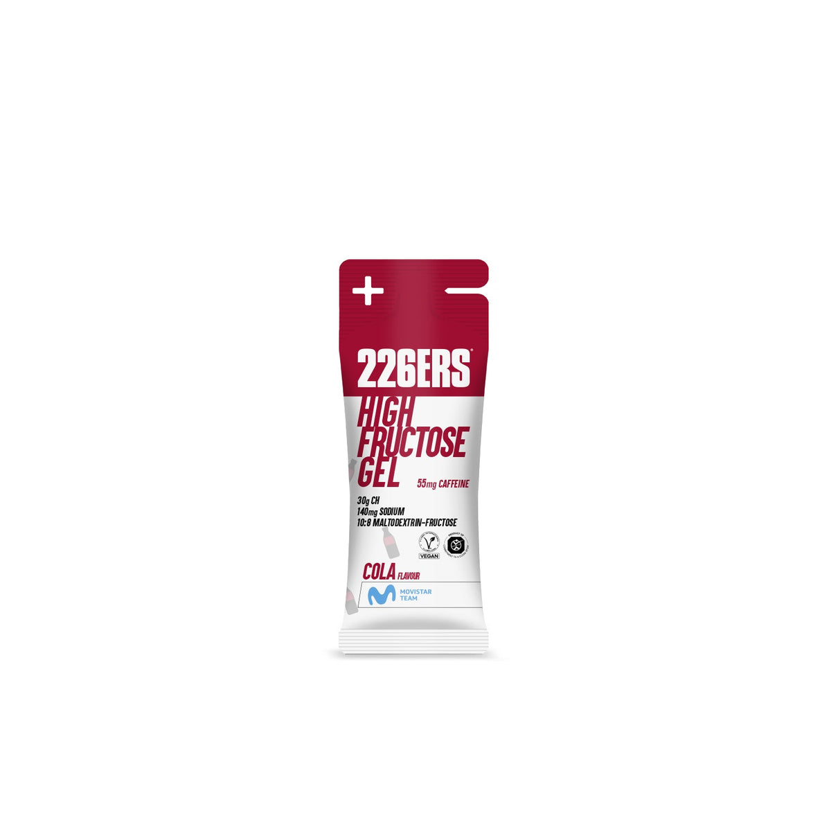 High Fructose Gel XS: Sabor Cola + Cafeína · 226ERS · 44 gramos