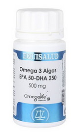 Omega 3 Algas EPA50-DHA250 · Equisalud · 40 perlas