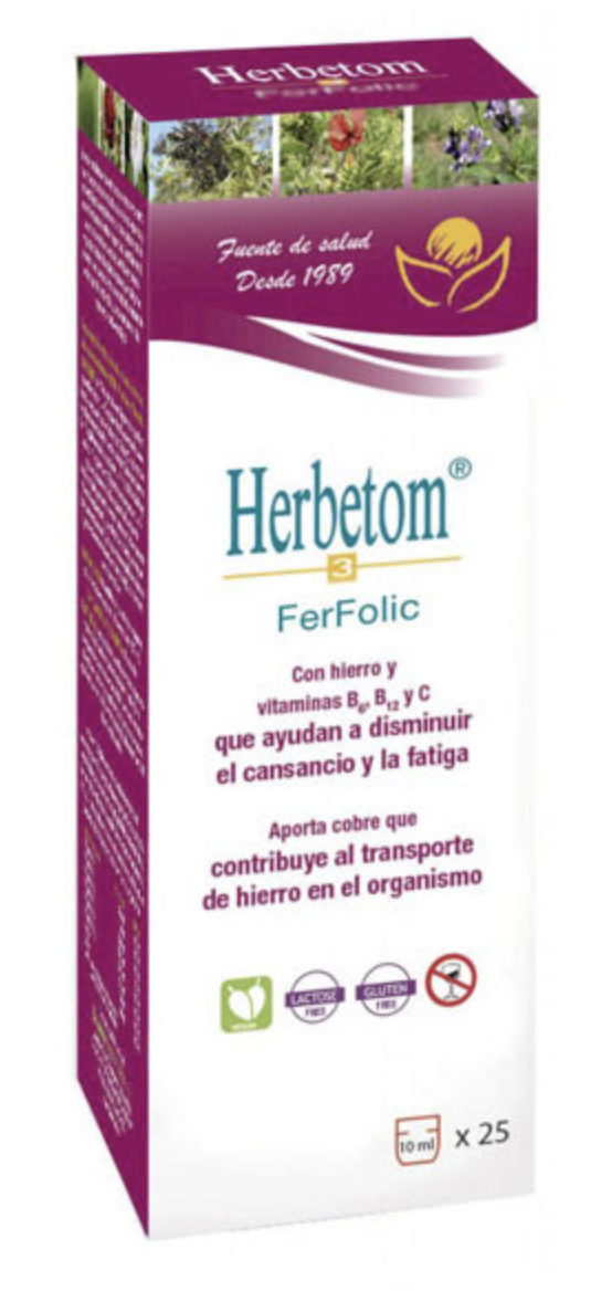 Herbetom 3 FerFolic · Bioserum · 250 ml
