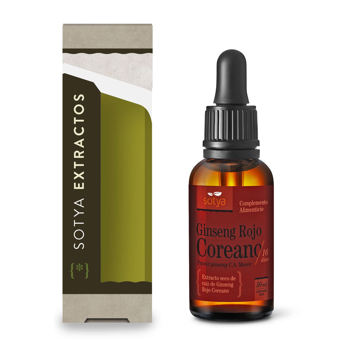 Extracto de Ginseng Rojo Coreano · Sotya · 50 ml