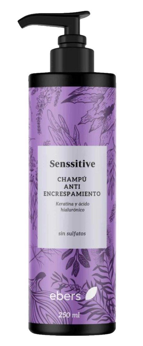 Champú Senssitive Antiescrespamiento · Ebers · 250 ml