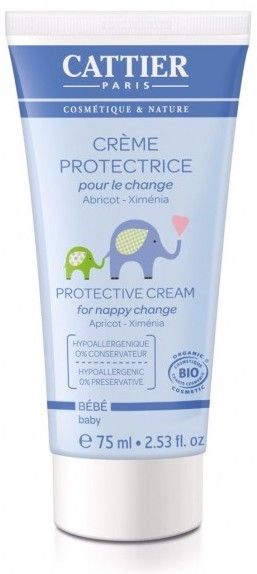 Crema Protectora Para El Cambio De Pañal · Cattier · 75 ml