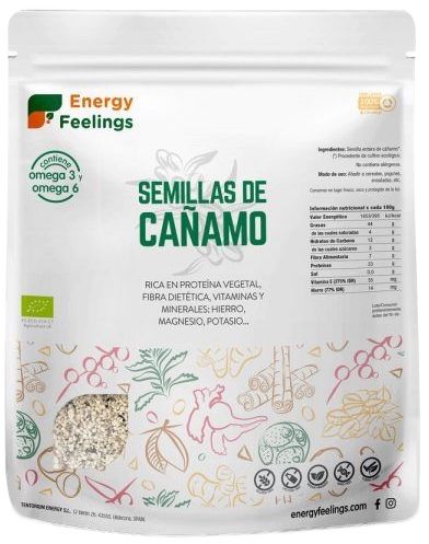Semillas de Cáñamo · Energy Feelings · 500 gramos