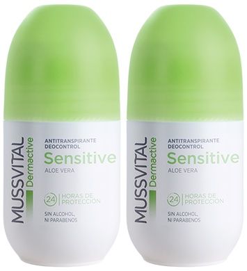 Pack Mussvital Dermactive Desodorante Roll-On Sensitive · Mussvital · 2x75 ml