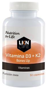 Vitamina D3 + K2 Bones Up · LKN Life · 50 cápsulas