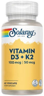 Vitamina D3 & K2 · Solaray · 60 cápsulas