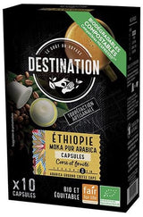 Cápsulas Biodegradables Moka Pur Arábica Ethiopia · Destination · 10 unidades
