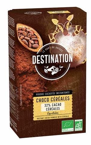 Cacao Instantáneo 32% con Cereales · Destination · 400 gramos
