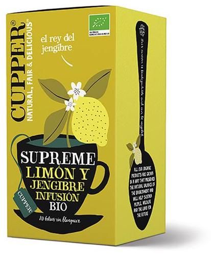 Limón y Jengibre BIO · Cupper · 20 filtros