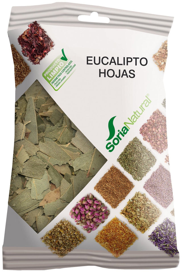 Hojas de Eucalipto en Bolsa · Soria Natural · 70 gramos