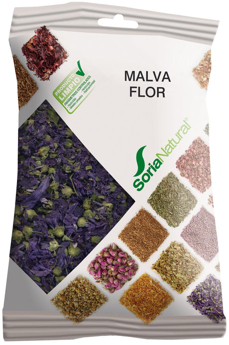 Malva Flor en Bolsa · Soria Natural · 25 gramos