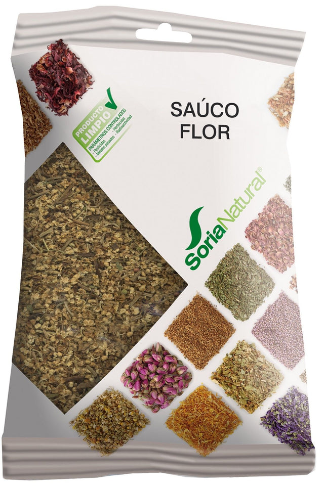 Flor de Saúco en Bolsa · Soria Natural · 40 gramos