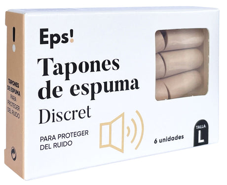 Tapones de Espuma Discret - Talla L · Eps! · 6 unidades