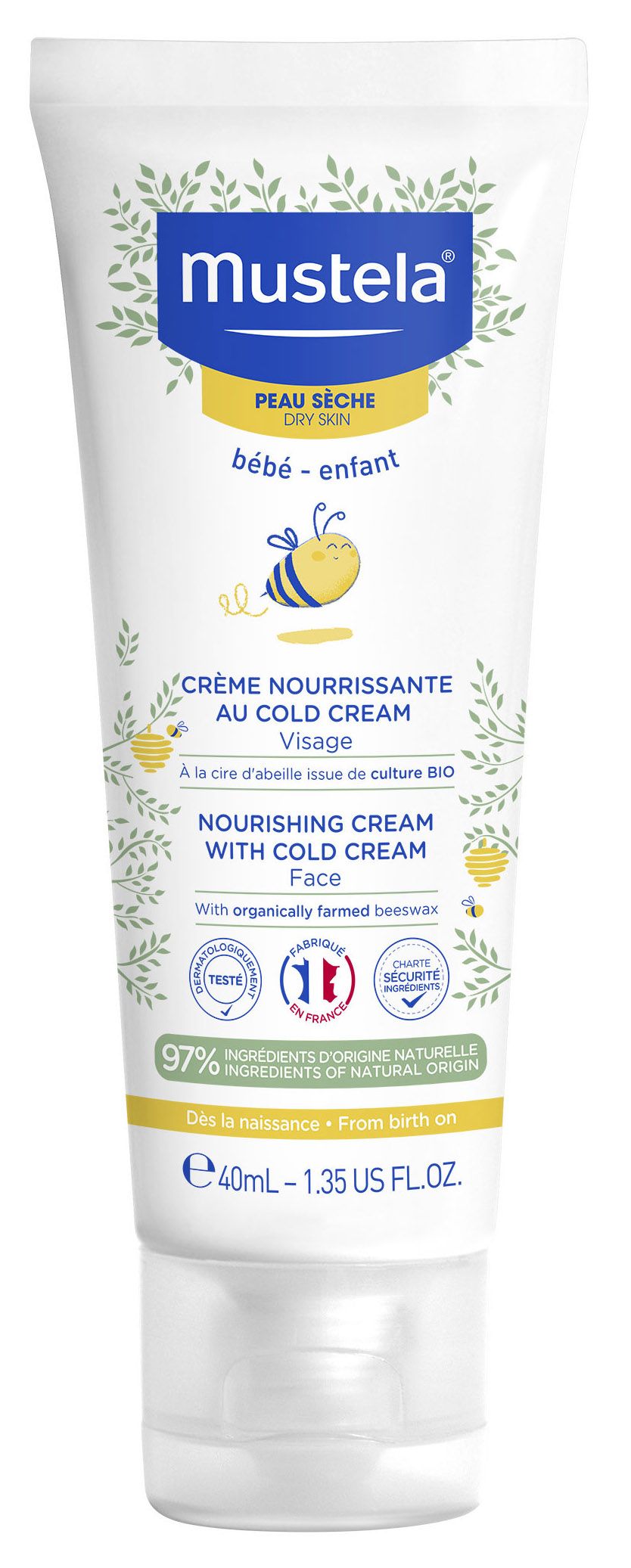 Crema Facial Nutritiva al Cold Cream · Mustela · 40 ml