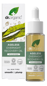 Aceite Recuperador de Noche con Algas Marinas · Dr Organic · 30 ml