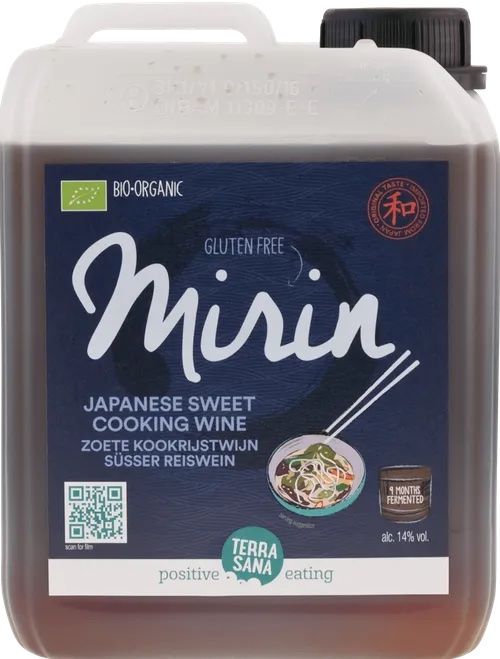 Mirin - Vino de Arroz Dulce para Cocinar · Terrasana · 2,5 litros