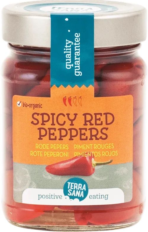 Pimientos Rojos Picantes · Terranana · 220 gramos