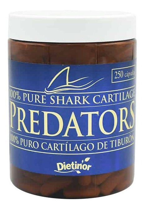 Predators - Cartílago de Tiburón Puro · Dietinor · 250 cápsulas