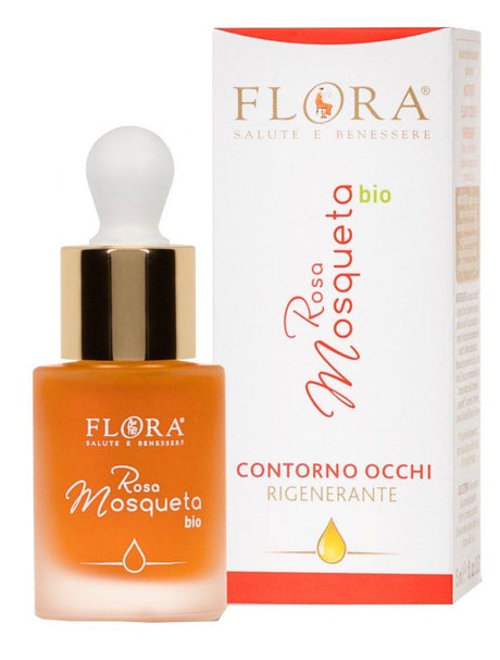 Contorno de Ojos de Aceite de Rosa Mosqueta Bio · Flora · 15 ml
