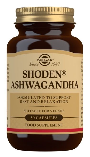 Ashwagandha Shoden · Solgar · 30 cápsulas