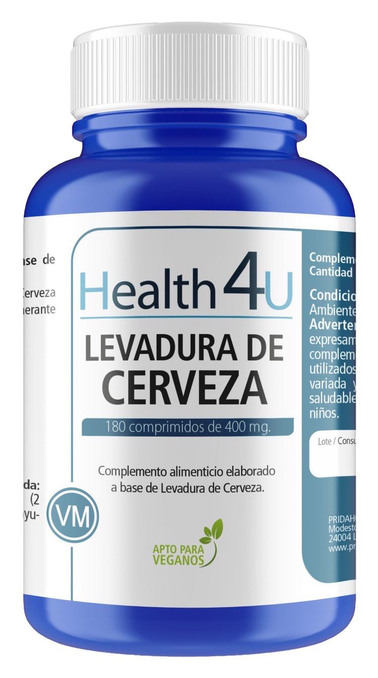 Levadura de Cerveza · Health4U · 180 comprimidos