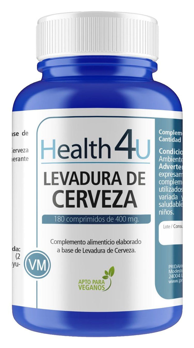 Levadura de Cerveza · Health4U · 180 comprimidos
