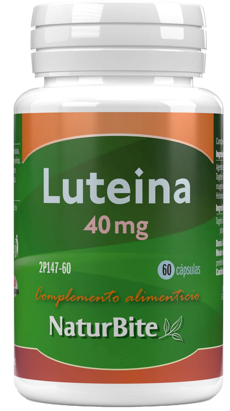 Luteina 40 mg · NaturBite · 60 cápsulas