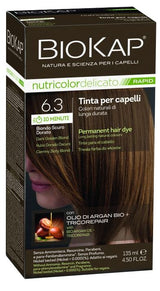 Biokap Nutricolor Delicato Rapid 6.30 Rubio Dorado Oscuro · Biokap · 135 ml