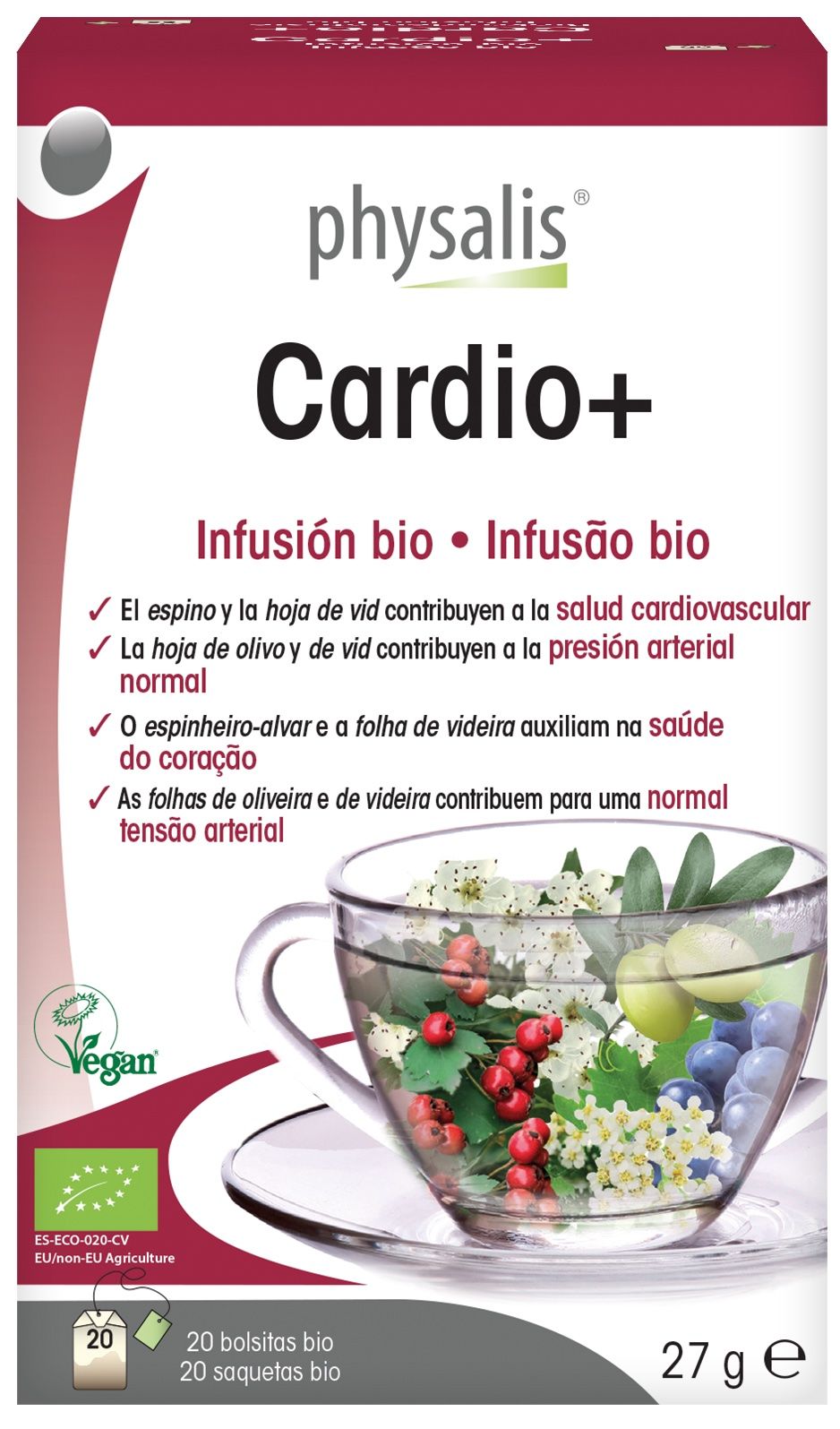 Infusión Cardio+ Bio · Physalis · 20 filtros