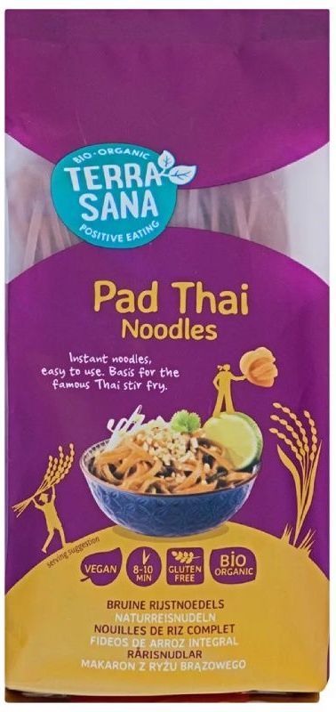 Fideos de Arroz 100% Integral Pad Thai · Terrasana · 250 gramos