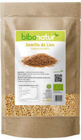Semillas de Lino Dorado Eco · Bibonatur · 500 gramos