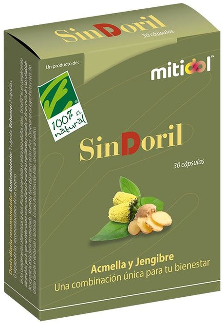 SinDoril · 100% Natural · 30 cápsulas