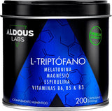 Triptófano con Melatonina, Magnesio, Espirulina y Vitaminas · Aldous Bio · 200 cápsulas