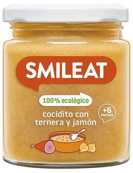 Tarrito de Cocidito con Ternera y Jamón · Smileat · 230 gramos