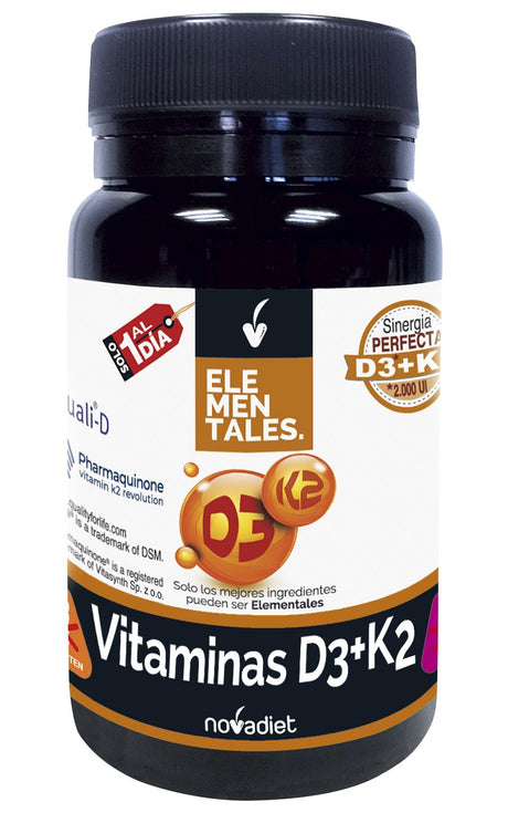 Vitamina D3 + K2 · Nova Diet · 60 cápsulas blandas