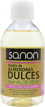 Aceite de Almendras con Aloe Vera · Sanon · 250 ml