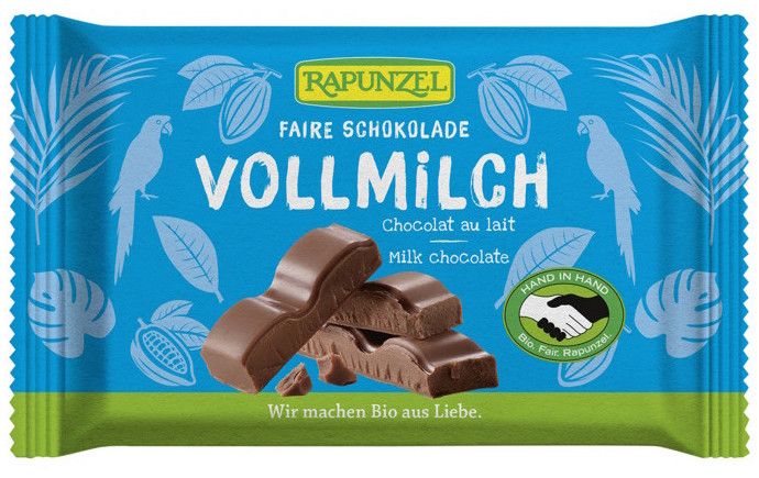 Snack de Chocolate con Leche · Rapunzel · 100 gramos
