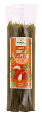 Espagueti de Trigo con Quinoa, Ajo y Perejil · Priméal · 500 gramos