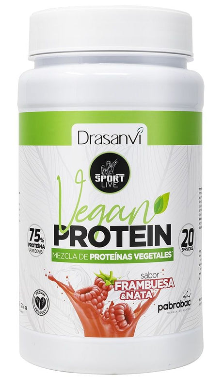 Proteína Vegetal Frambuesa - Sport Live · Drasanvi · 600 gramos